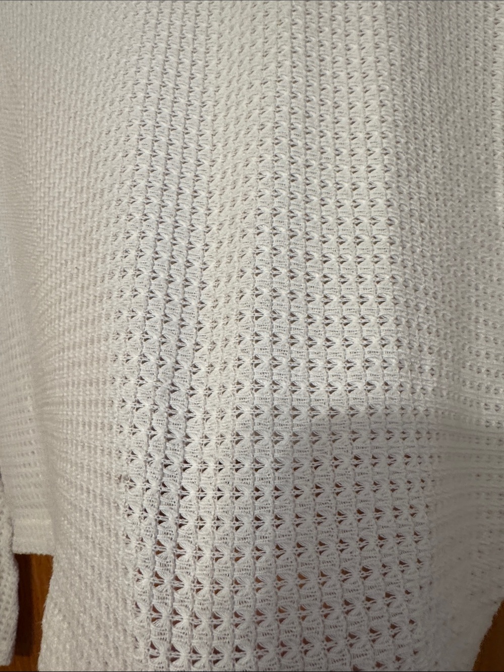 H&M Cream Waffle Knit Long Sleeve Top - Picture 4 of 4
